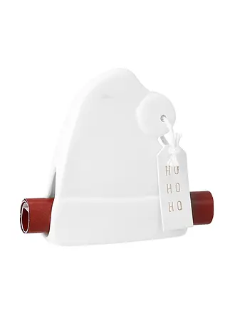 RAEDER | Tarjeta de felicitación navideña Caballo balancín | weiss